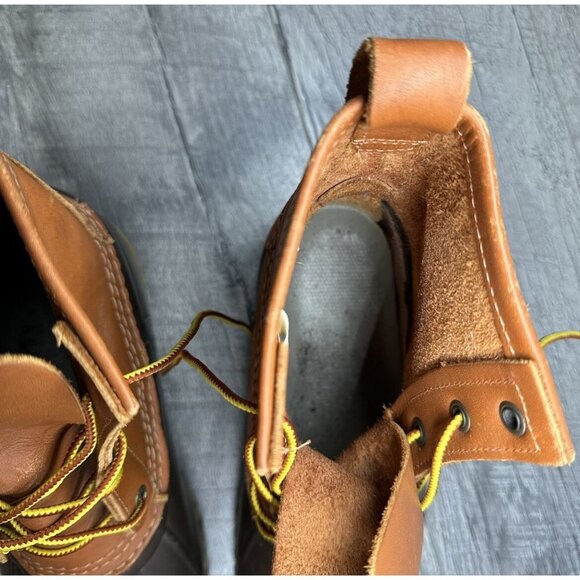 Cabela's‎ Duck Snow Boots Womens 6 Brown Leather Thinsulate Steel Shank Hunting - Picture 8 of 11